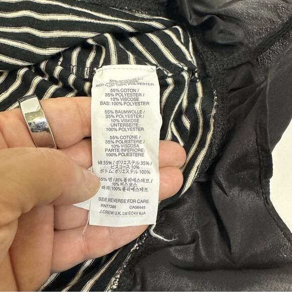 J.Crew Sleeveless Striped Peplum Hem Top - Size Small - Picture 8 of 10